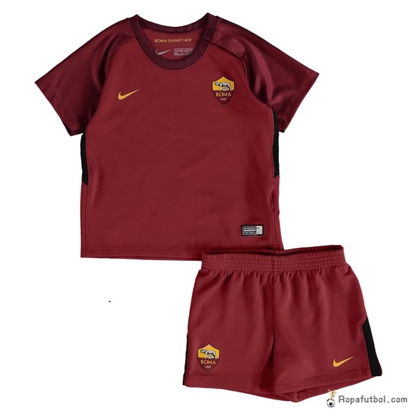 Camiseta AS Roma Replica Primera Ropa Niños 2017/18